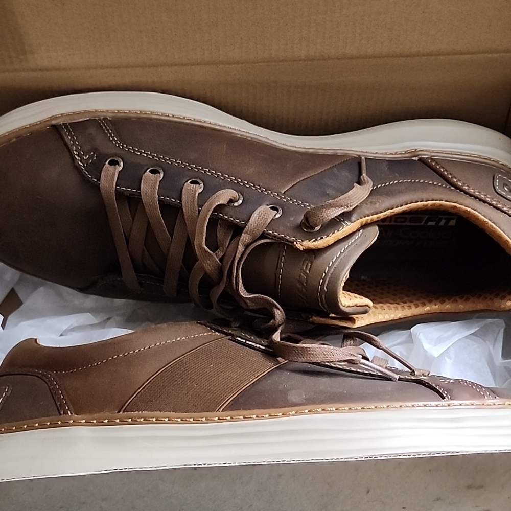 Casual Brown Leather Men's Shoes